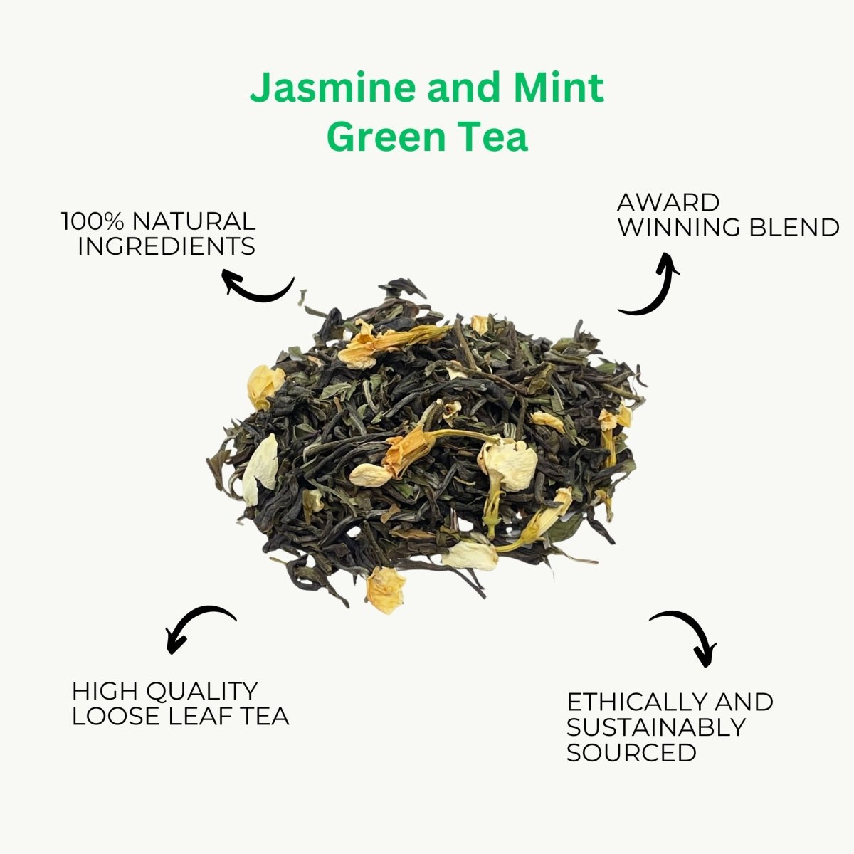 Assorted Camellios Exotic Loose Leaf Tea Bundle featuring English Breakfast tea leaves in a natural setting.