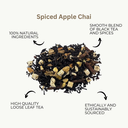 Camellios Exotic Loose Leaf Tea Bundle featuring English Breakfast tea with vibrant tea leaves and infusions in a natural setting