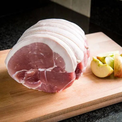 Primrose Herd smoked boneless gammon joint, outdoor-reared, rolled, 1-5kg, ready for roasting or slicing.
