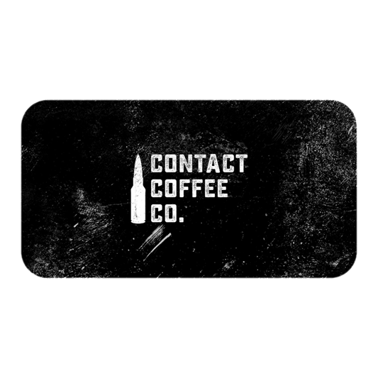 Contact Coffee Company Ltd. gift card featuring a gear design, ideal for coffee gift giving and versatile for any coffee lover.