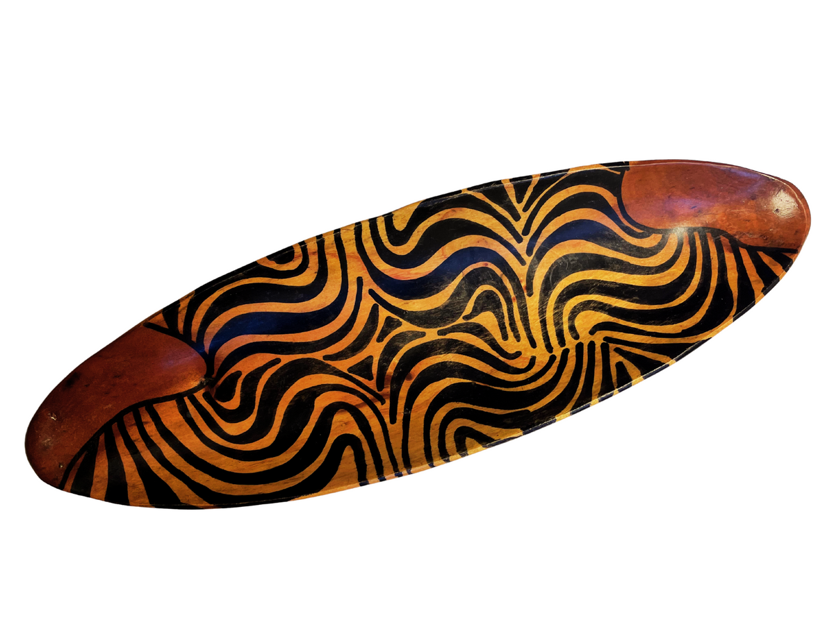 Hand-carved African art wooden bowls by Goch & Co showcasing intricate designs and natural wood finish.