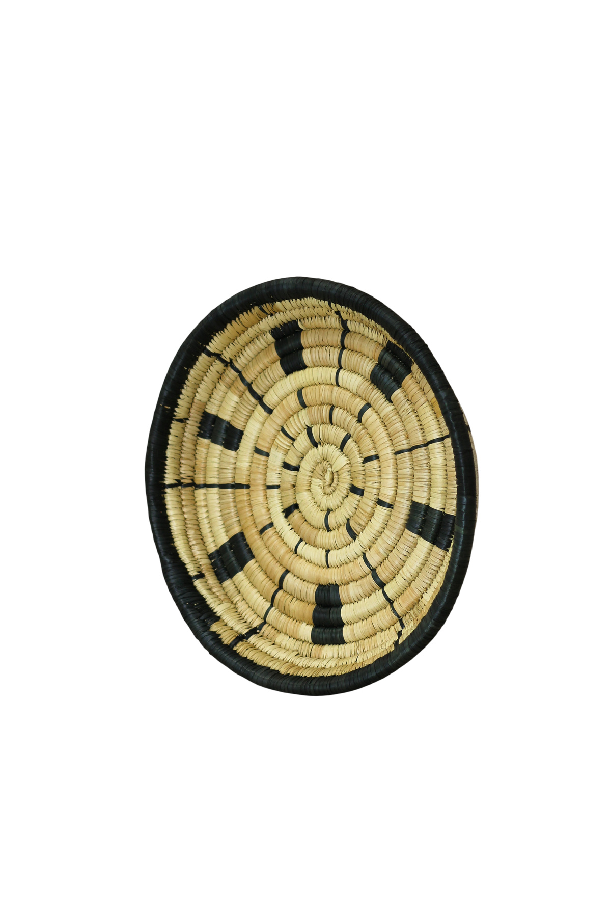 Small Malawi Wall Basket No 10 by Botanical Boys, woven wall art with natural fibers for boho home decor.