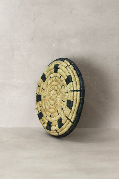 Small Malawi Wall Basket No 12 by Botanical Boys, decorative wall art with intricate woven design for home decor.