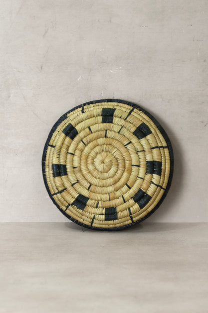 Small Malawi Wall Basket No 12 by Botanical Boys, decorative wall art made of woven natural fibers for rustic interior decor