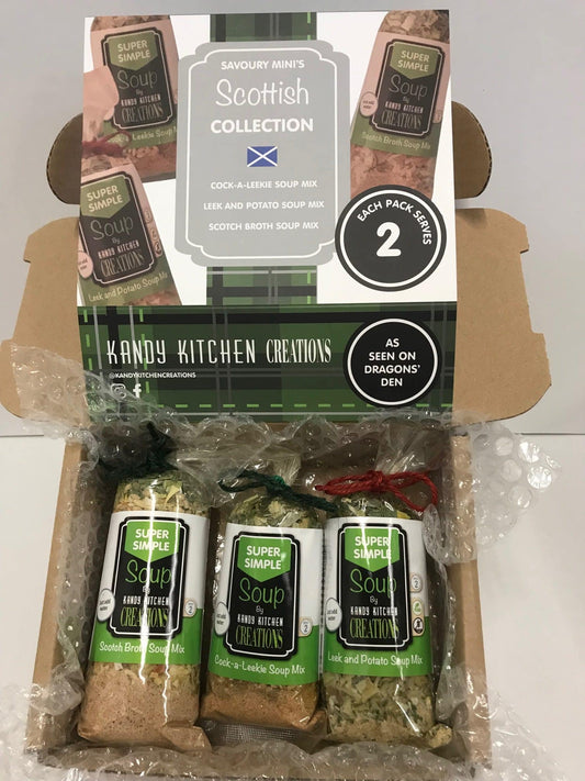 Mini savory Scottish collection by Crafty Cook, featuring assorted bite-sized snacks on a rustic serving platter.