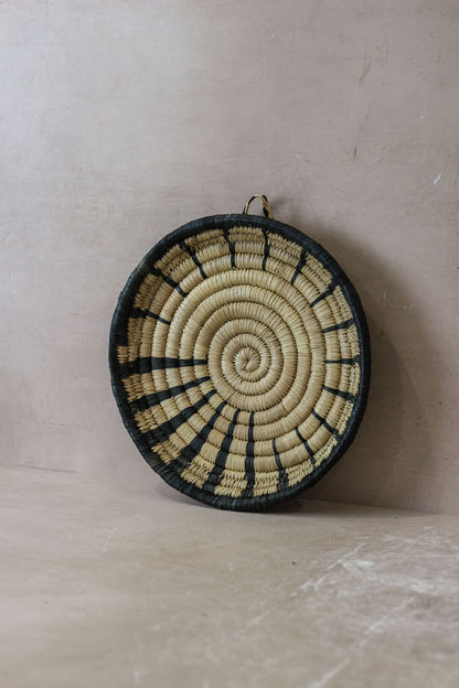 Small Malawi Wall Basket No 2 by Botanical Boys, woven basket with natural fibers, suitable for wall decor or storage.