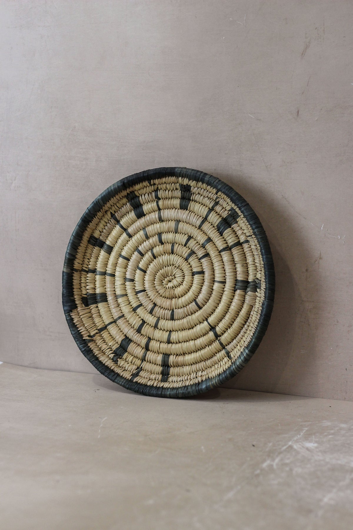 Small Malawi Wall Basket No 3 by Botanical Boys, handmade wall art with woven natural fibers, decorative and artistic home decor.