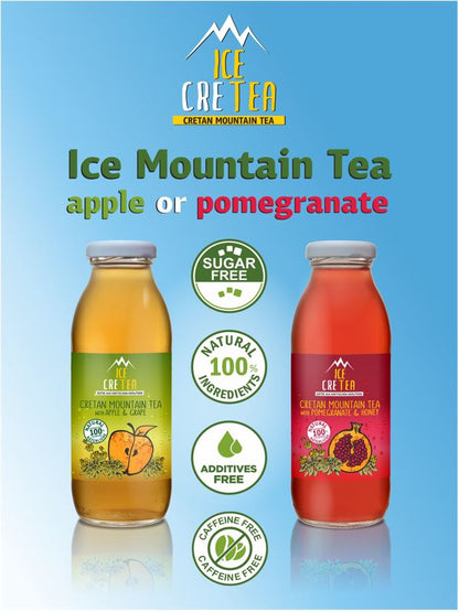 ICE CRE TEA Cretan Mountain Tea with Apple & Grapes