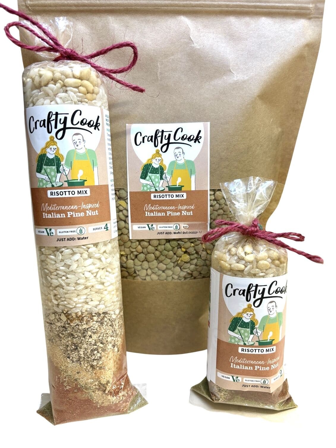 Italian Pine Nut Risotto Mix. Dried Meal Kit from Crafty Cook by Kandy Kitchen Creations