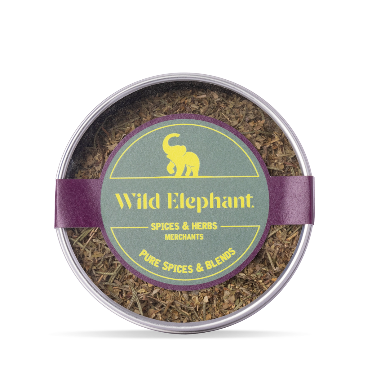 Organic Italian herb mix by Wild Elephant in 80g package, featuring a blend of traditional herbs for cooking and seasoning.