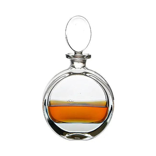 Lead Crystal Round Spirit Decanter - 0.65Ltr