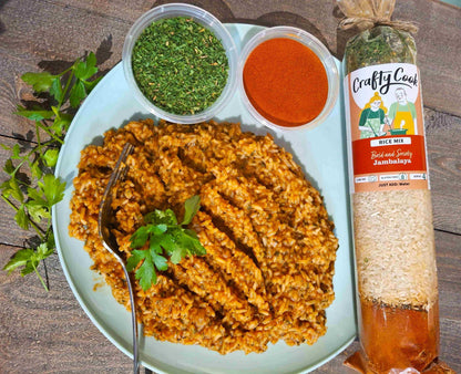 Jambalaya Rice Mix by Crafty Cook cupboard restock monthly subs