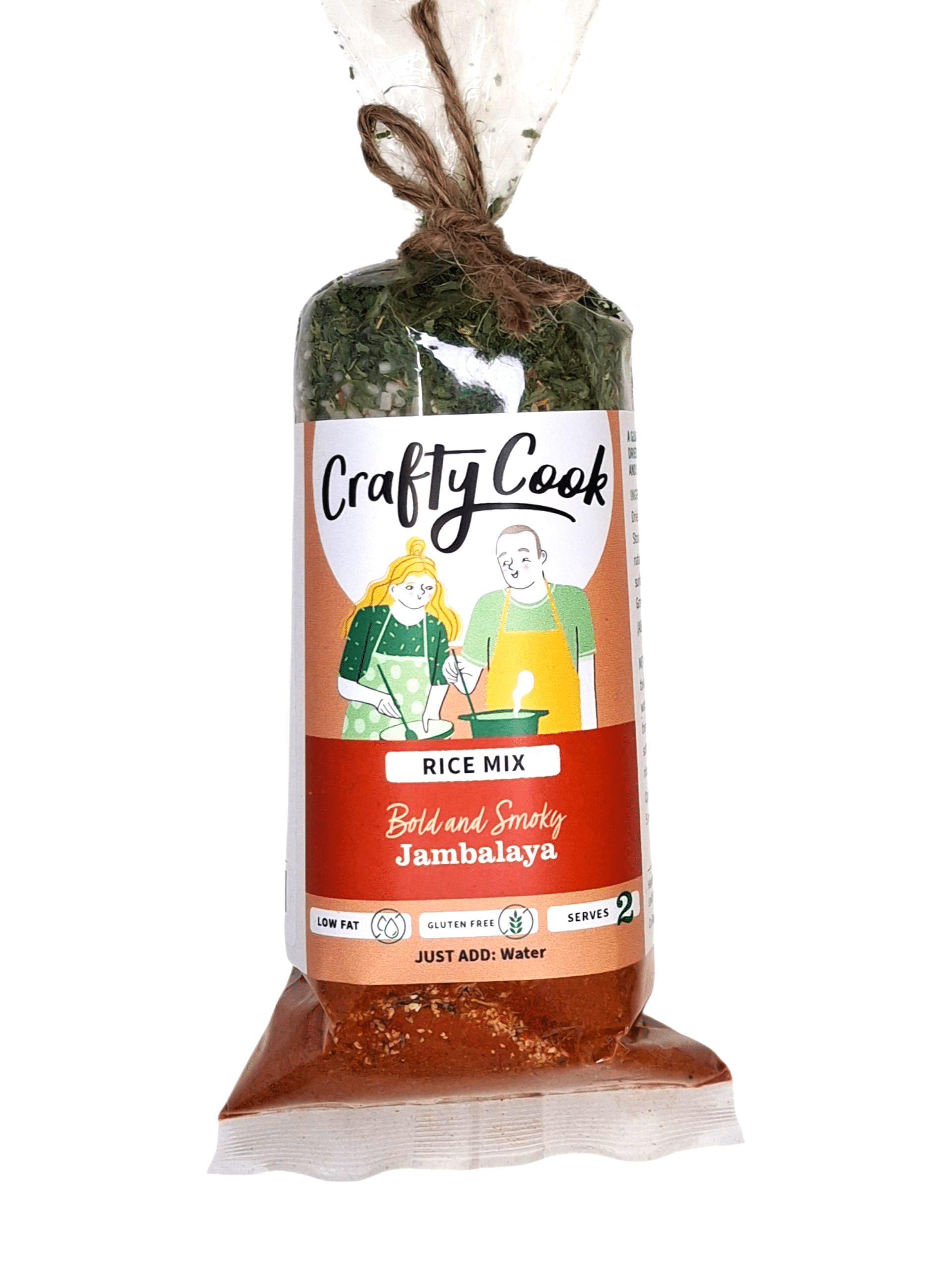 Mini jambalaya gluten-free risotto meal from Crafty Cook's gluten-free risotto collection, featuring vibrant ingredients in a bowl.