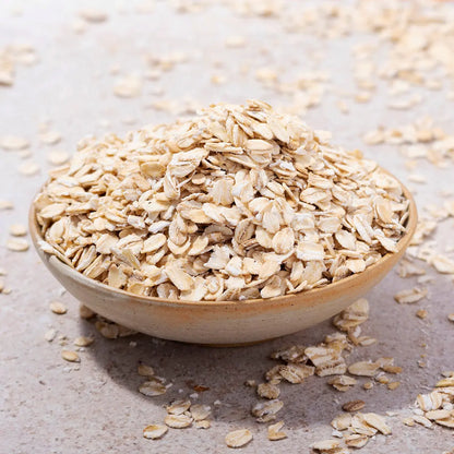 Whole Food Earth jumbo oats cereal in a bowl with oats and ingredients visible, showcasing natural whole grain breakfast.