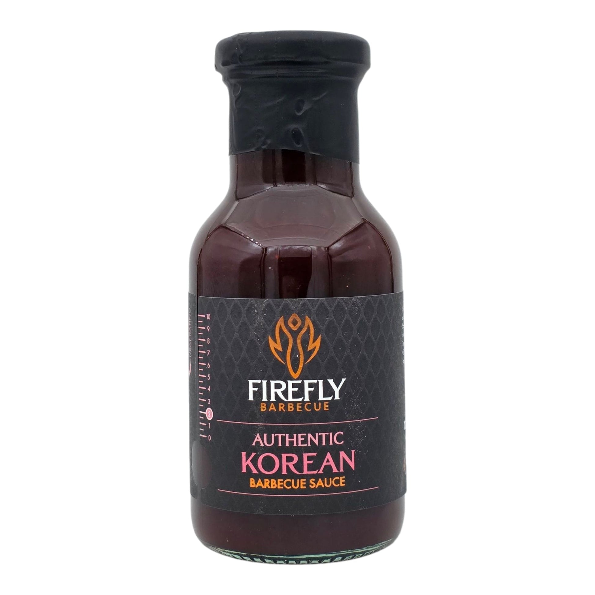 FireFly Barbecue Korean BBQ sauce in a bottle, showcasing rich, savory Korean-style barbecue sauce for grilling and dipping.