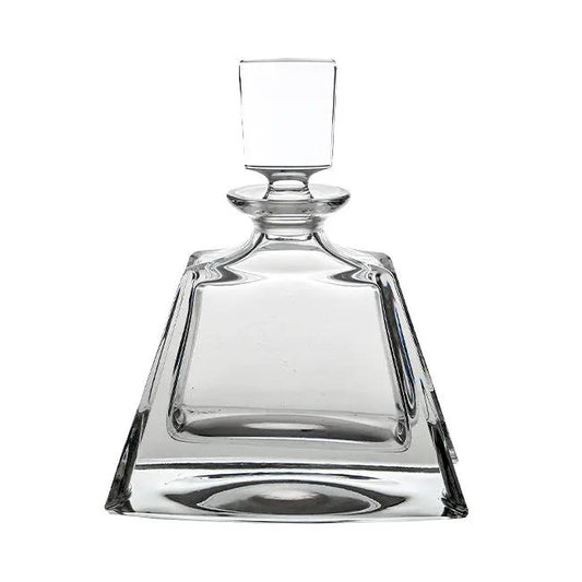 Boston Lead Crystal Midi Decanter by Glassware UK, 0.7L, elegant crystal decanter with a sleek design for spirits or wine.