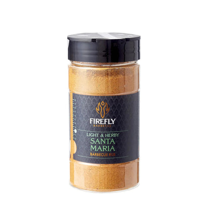 FireFly Barbecue Beefy BBQ Rubs Gift Box featuring three flavorful BBQ rubs in a light-colored packaging.