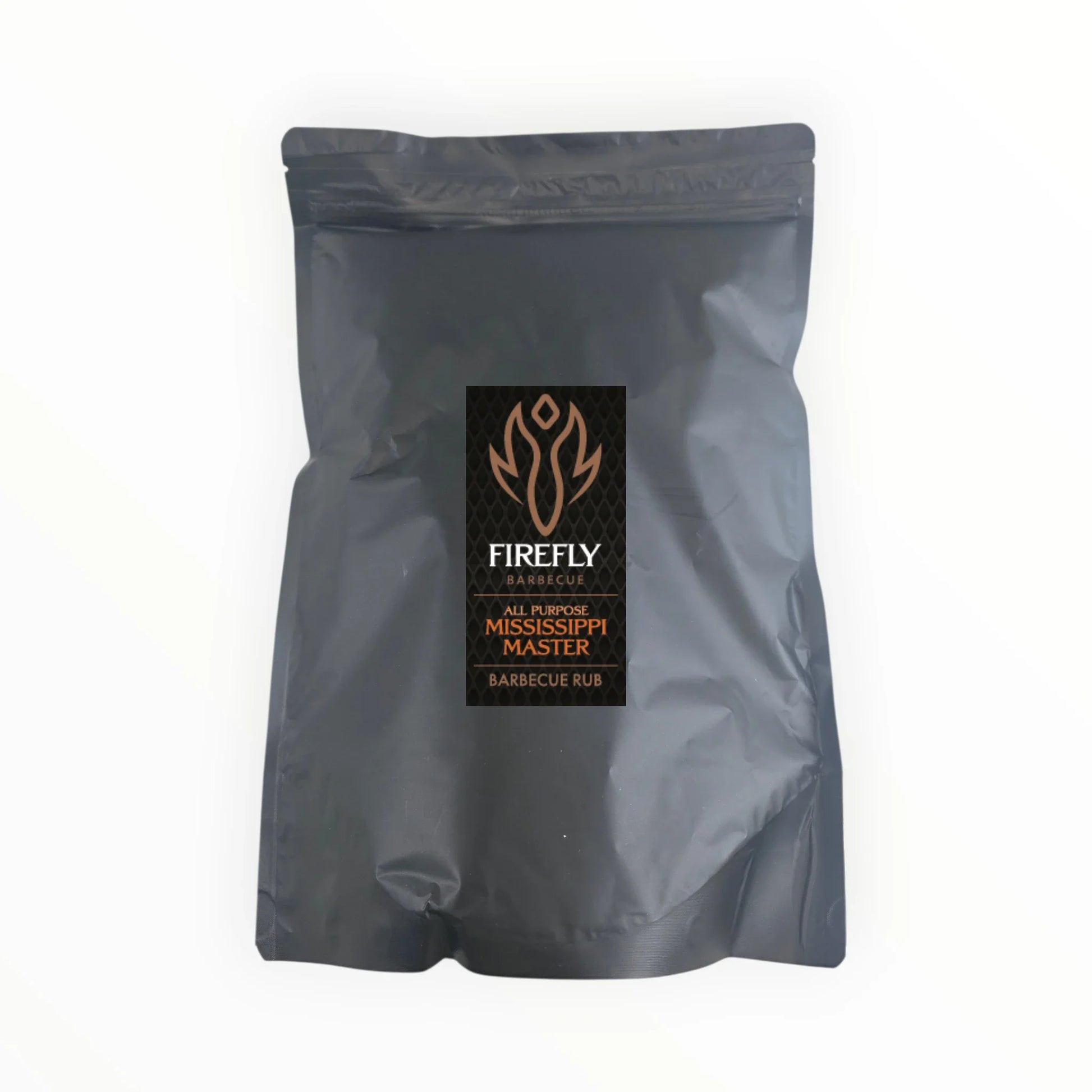FireFly Barbecue Mississippi Master All-Purpose BBQ Rub in a 1kg jar, showing the flavorful spice blend for grilling and smoking.