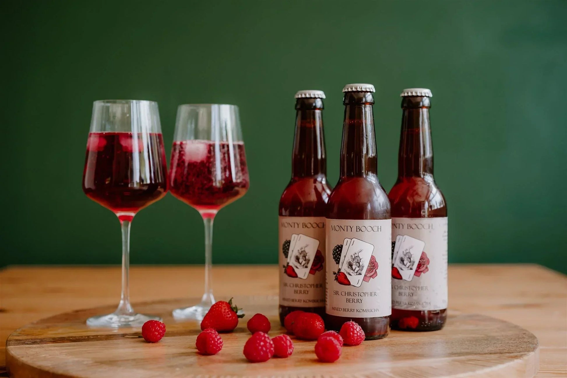 Mixed Case of Raw, Unfiltered Kombucha 330ml (12 Pack) - Monty Booch