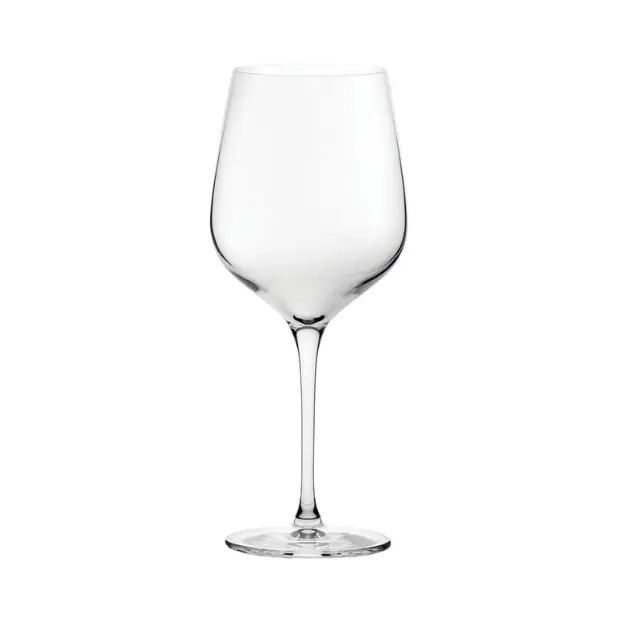 Clear white wine glass by Glassware UK, 320ml, with a slender stem and wide bowl, perfect for serving white wine.