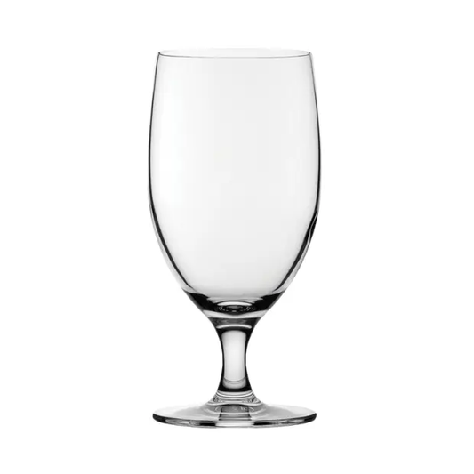 Reserva Beer Glass tankard by Glassware UK, 415ml, clear glass with sturdy handle, ideal for serving draft beers.
