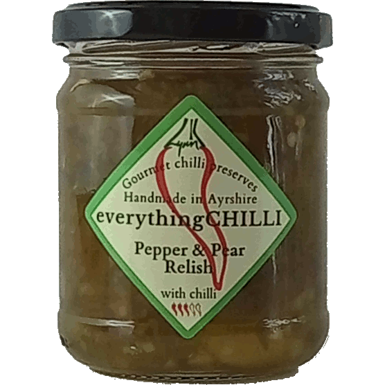 Jar of Pepper & Pear Chilli Relish
