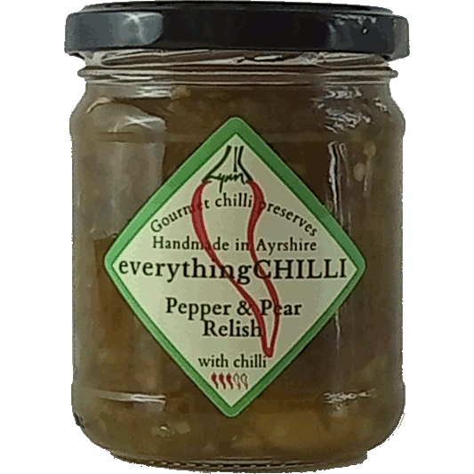 Jar of Pepper & Pear Chilli Relish
