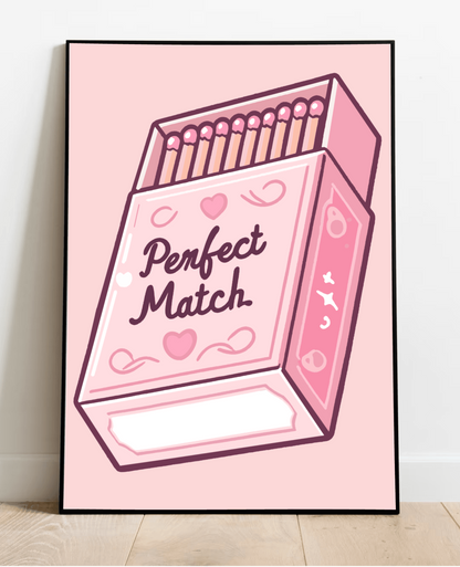 KEOLIX Perfect Match Print artwork featuring vibrant, colorful abstract design on high-quality print paper