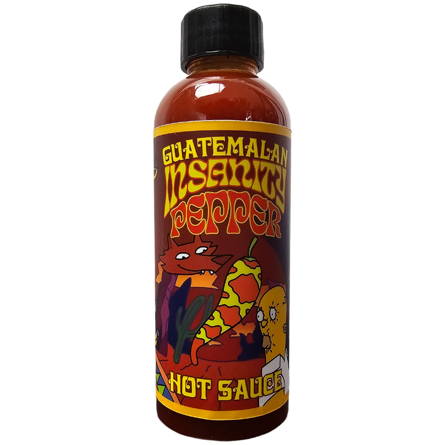 Lou's Brews Springfield Sauces bottle featuring vibrant label design, hot sauce with bold flavors and colorful branding.