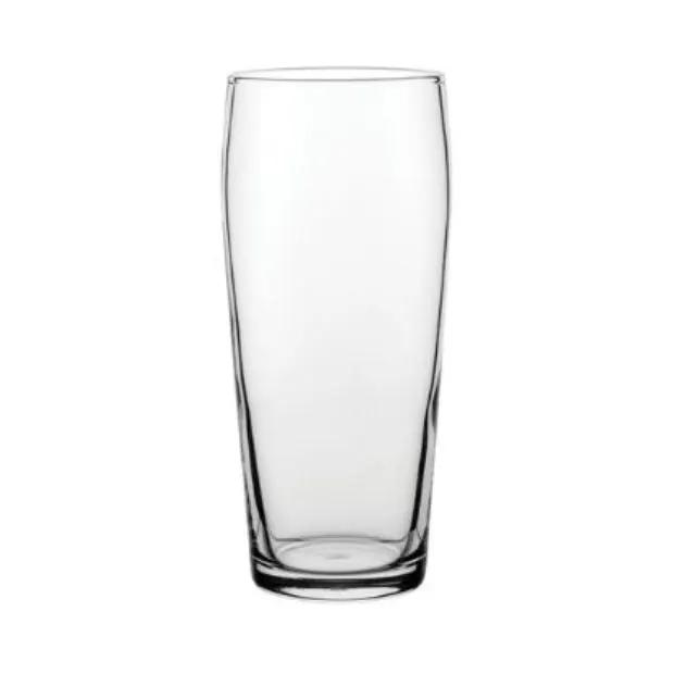 Set of six Ale Craft Beer Glass Tankards by Glassware UK, 570ml capacity, clear glass with sturdy handles, perfect for craft beers.