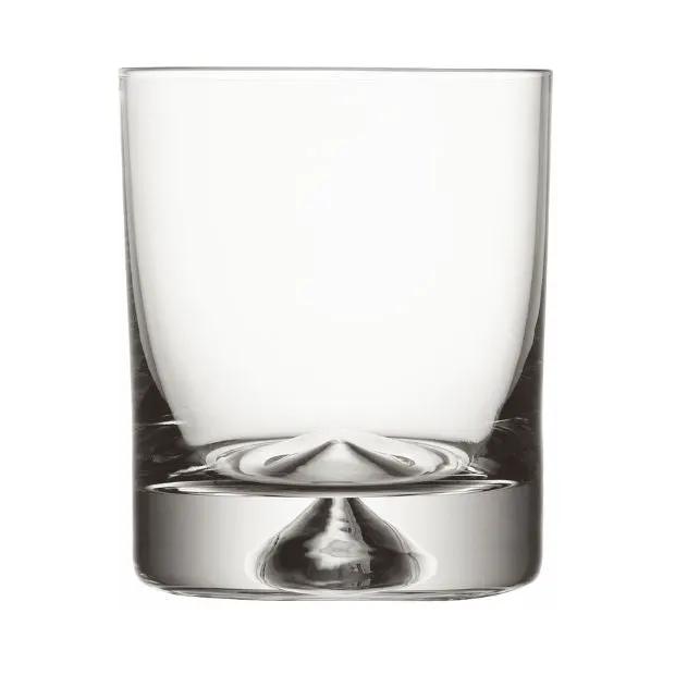 Krosno Dimple Base Whisky Tumbler in 260ml with textured dimpled glass, designed for whiskey presentation and enjoyment.