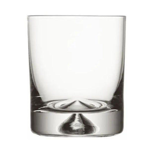Krosno Dimple Base Whisky Tumbler in 260ml with textured dimpled glass, designed for whiskey presentation and enjoyment.
