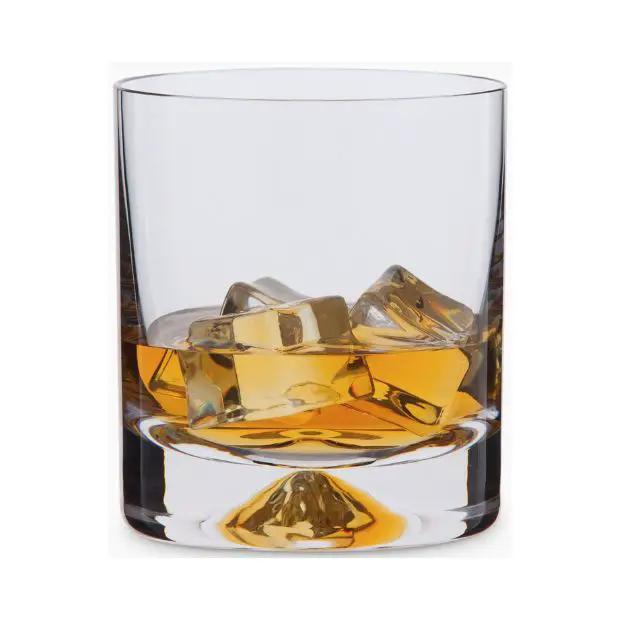 Krosno Dimple Base Whisky Tumbler, 260ml, glassware with textured dimple design for elegant whisky drinking.