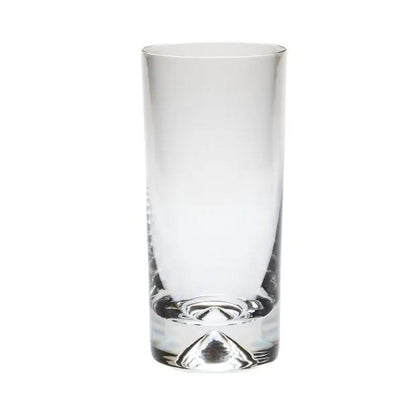 Krosno Dimple Base Highball Glass, 300ml, whisky tumbler with textured dimpled design, clear glass for elegant drinking experiences