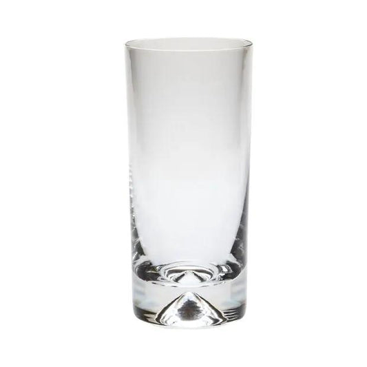 Krosno Dimple Base Highball Glass, 300ml, whisky tumbler with textured dimpled design, clear glass for elegant drinking experiences