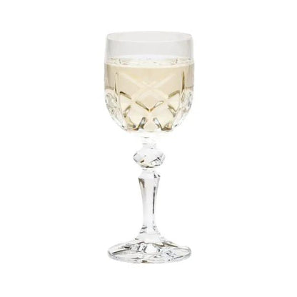Flamenco Crystalite Full Cut Wine Glasses - 220ml - Set of 6