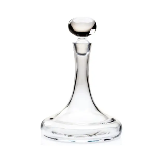 Krosno Ships decanter by Glassware UK, 0.75L, clear glass with a wide base and elegant spout for wine or spirits.