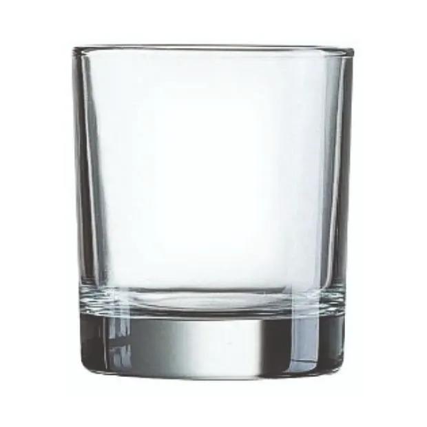 Set of six Krosno 290ml straight-sided whisky tumblers with clear glass, ideal for enjoying drinks in a stylish glassware set.