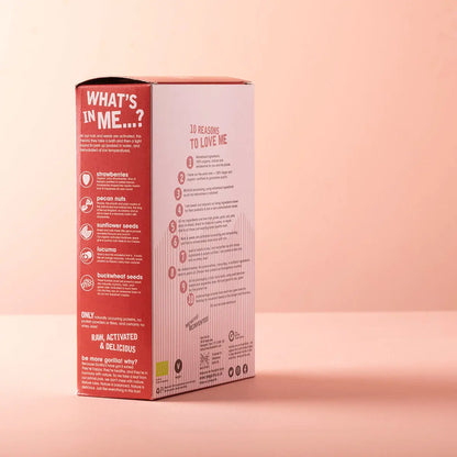 Raw Gorilla Rawberry Crispies breakfast cereal in a 250g package, whole food ingredients, crunchy and fresh-looking.