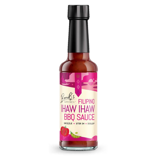 Filipino Ihaw Ihaw BBQ sauce by RoniBs Kitchen, a flavorful marinade and grilling sauce for authentic street food-style dishes.