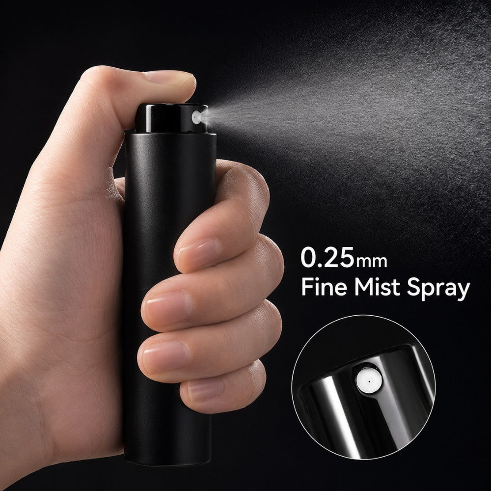 KNOCDIC® bean dosing bowl and RDT spray bottle with 0.25mm nozzle, clear container and ergonomic spray handle.