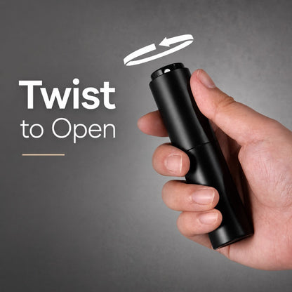 KNOCDIC® bean dosing bowl and RDT spray bottle set with twist nozzle for precise coffee brewing preparation.