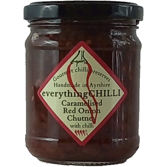 Jar of Caramelised Red Onion Chilli Chutney