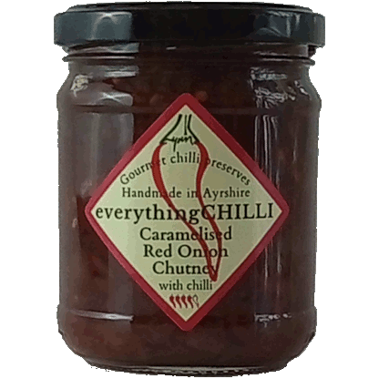 Jar of Caramelised Red Onion Chilli Chutney