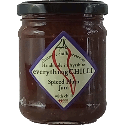Jar of Spiced Plum Chilli Jam