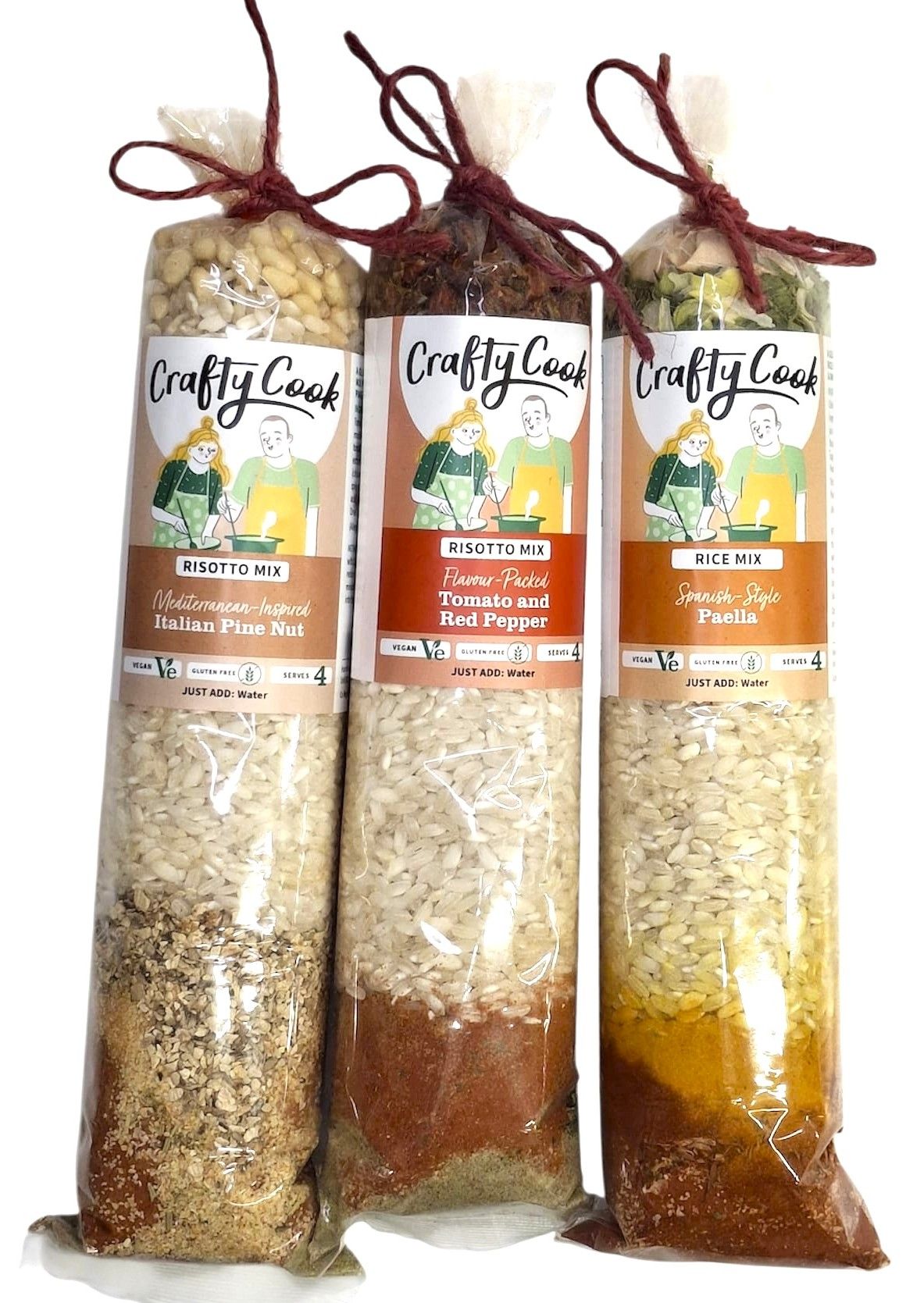 Crafty Cook Hamper10 Savoury Bundle with assorted gourmet ingredients and risotto in a visually appealing gift hamper.