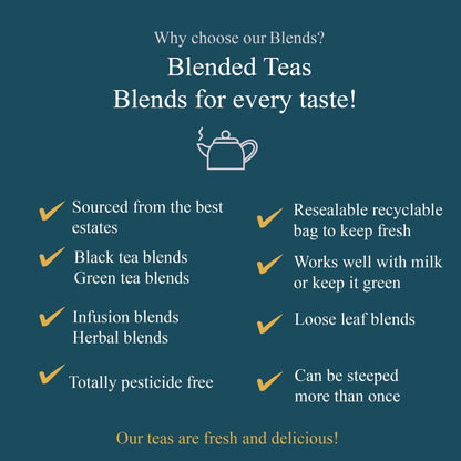 Loose leaf English Breakfast Blend No.6 tea by High Teas, showcasing medium leaf quality in a visually appealing presentation.