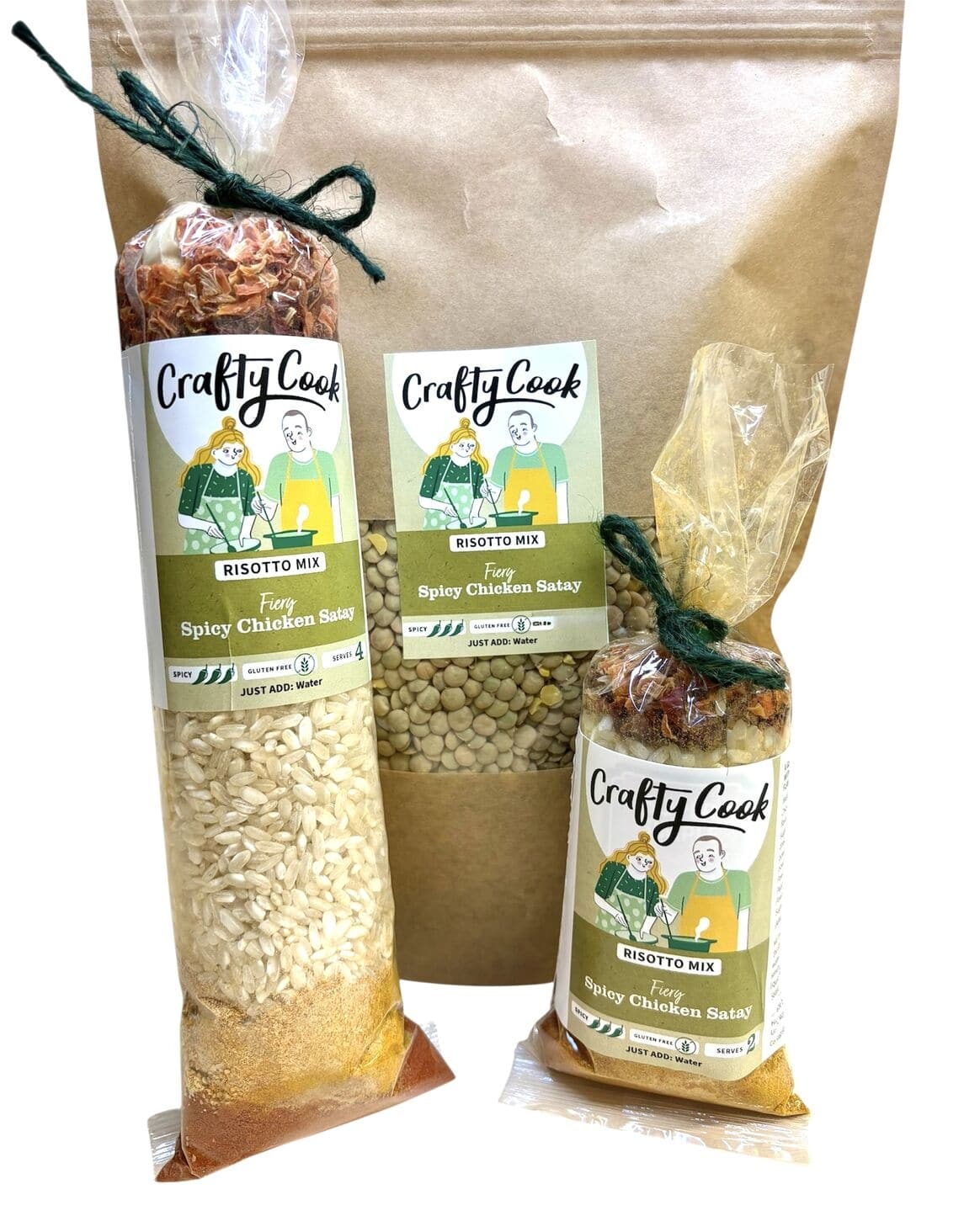 Spicy Chicken Satay Risotto Mix. Dried Meal Kit from Crafty Cook by Kandy Kitchen Creations
