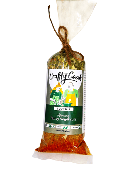 Gluten-free spicy vegetable meal from Crafty Cook, featuring vibrant, fresh ingredients in a ready-to-eat dish.