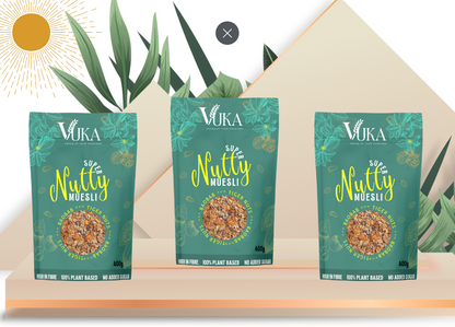vuka super nutty muesli sugar free muesli breakfast cereal